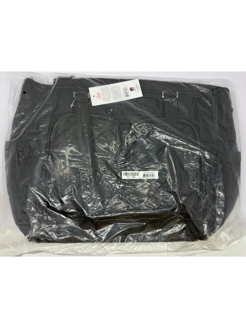 Lug Trotter Tote New Sealed in Black Quilted Shoulder Bag NWT